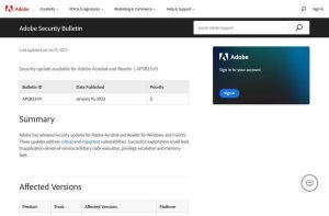 Adobe AcrobatやReaderに緊急の脆弱性、ただちにアップデートを