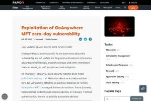 人気のファイル転送アプリGoAnywhere MFTにゼロデイ脆弱性、攻撃への活発な悪用確認