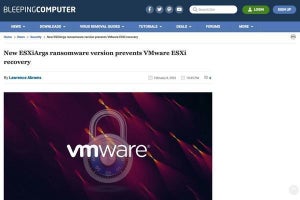 復旧困難、VMware ESXi狙うランサムウェアの亜種が発生