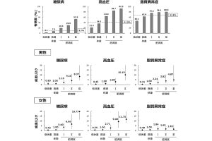 肥満に伴って生じる疾患リスクに男女差、減量だけでは不十分な場合も　神戸大が確認