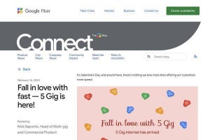 Google Fiber、5 Gbpsインターネット接続サービスを3都市で展開開始