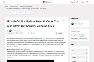 GitHub Copilotが進化、脆弱性のあるコードパターンをAIで検出可能に