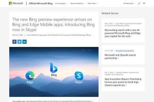 Microsoft、AI活用のBingをiPhoneとAndroidにも提供開始