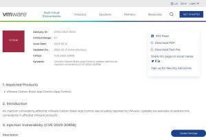 VMwareのApp Controlに緊急の脆弱性、アップデートを