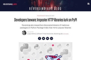 PyPIにHTTPライブラリ装った偽のPythonパッケージ41個発見