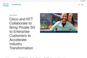 シスコとNTT、プライベート5Gネットワークおよびインダストリー4.0で協力