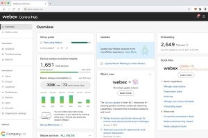 米シスコ、サステナビリティ目標達成を支援する新機能をWebex Control Hubに搭載