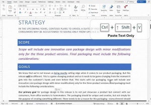 Microsoft Word、プレーンテキストのみを貼り付けるショートカットがついに追加