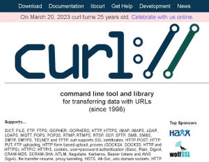 コマンドラインツール「curl」が25周年にcurl 8.0.0.