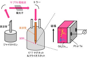 京大など、金属磁性薄膜中の反強磁性磁化ダイナミクスをテラヘルツ帯で検出