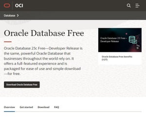 オラクル、「Oracle Database 23c Free—Developer Release」をリリース