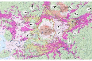 産総研、約9万年前の阿蘇火山4回目の大噴火による大規模火砕流の分布図を公開