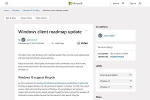「Windows 10, version 22H2」が最後のバージョンのWindows 10、そろそろ移行計画を