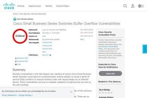 シスコ製スイッチに緊急の脆弱性、ただちに対応を