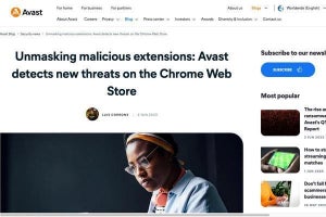 数百万人に影響の恐れ、悪意あるGoogle Chromeの拡張機能見つかる - 確認を