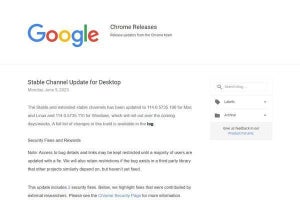 Google Chrome、セキュリティアップデートでゼロデイ脆弱性修正 - 確認を