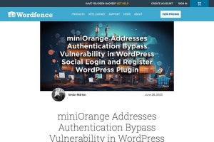 WordPress人気ソーシャルログインプラグインに深刻な脆弱性、ただちに更新を