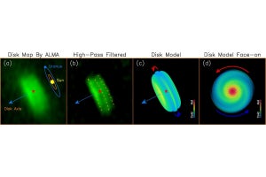 若い原始星の周囲の円盤をアルマ望遠鏡で観測し、その姿を明らかに