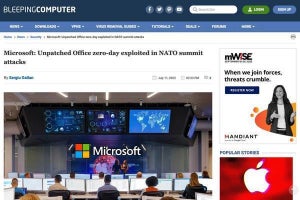 WindowsとMicrosoft Officeに未修正のゼロデイ脆弱性、警戒を