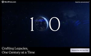 WordPress、100年間にわたってドメインを維持する「100年プラン」発表