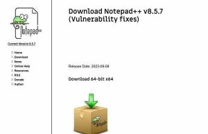 Notepad++ v8.5.7リリース、複数の脆弱性を修正