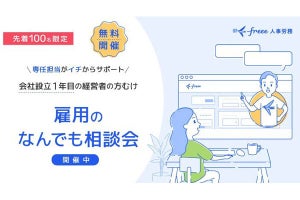 freee、初めて従業員を雇う際に必要書類・手続がわかるナビを無料提供