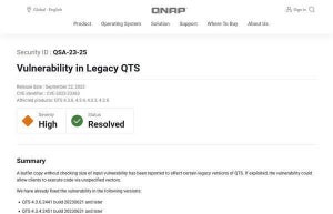 QNAPに重要な脆弱性、アップデートを