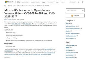 Microsoft、OSSの脆弱性を修正するためアップデート提供 - EdgeやTeams対象