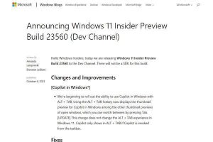 Windows 11開発版、「Alt」＋「Tab」とCopilotの体験を統合