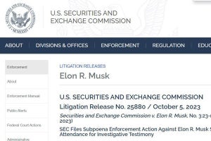 SEC、旧Twitter買収関連調査で召喚状を無視したマスク氏を提訴