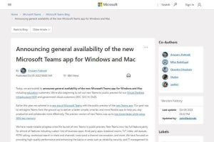 新しいMicrosoft Teams一般提供開始、メモリ使用量を50%削減