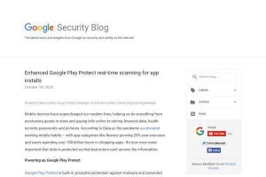 Google、Androidにリアルタイムスキャン機能を導入(Google Playプロテクト)