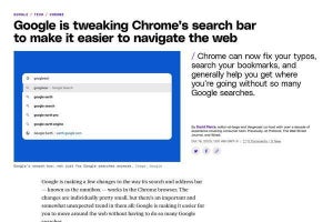 Google Chromeの「オムニボックス」、生成AIや独禁法の影響で戦略変更か