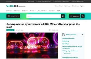 サイバー攻撃に最も狙われたゲームは「Minecraft」