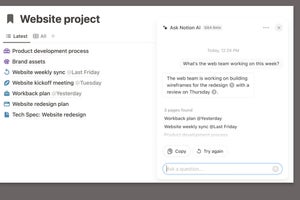 Notion AIに新機能「Q&A」、質問に即答、業務のスムーズ化をサポート