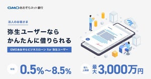 弥生など、法人ユーザー向けに3000万円まで借入可能なビジネスローンを開始