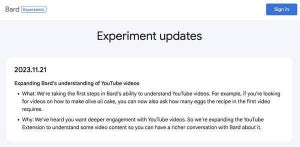Googleの生成AI「Bard」でYouTube動画の要約が可能に