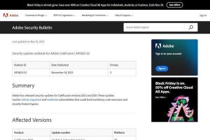 Adobe ColdFusionの緊急脆弱性、CISAが更新を勧告
