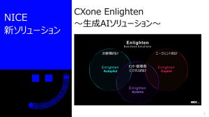 NICE、クラウド型コンタクトセンター「CXone」に生成AI活用した機能を追加