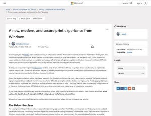 Microsoft、Windows 11 Build 26016で新しい「保護印刷モード」を追加