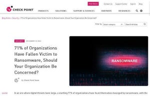 ランサムウェアの被害に遭った組織は7割超