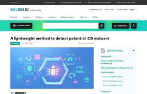 iOSのマルウェア検出ツールが登場
