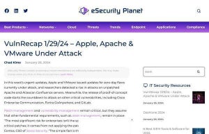 AppleやVMware製品へのサイバー攻撃が増加、すぐ確認を