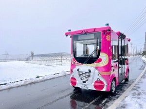 新潟県弥彦村、自動運転EV「MiCa」を通年運行開始