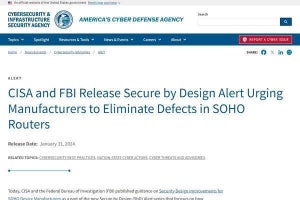 CISAがメーカーにSOHOルータの改善要求、中国支援の攻撃者の侵入警戒