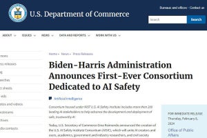 米国がAIの安全性に取り組むコンソーシアム、OpenAIやMSなど200社以上が参加