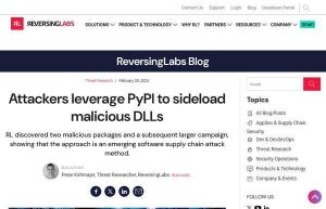 悪意あるPythonパッケージを2つ発見、DLLサイドローディング技術悪用