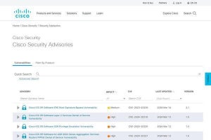シスコのSD-WAN製品に緊急の脆弱性、ただちにアップデートを