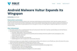 Androidバンキング型マルウェア「Vultur」に亜種、警戒を