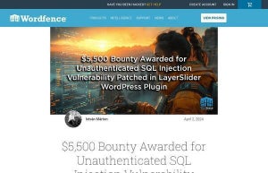 WordPress人気プラグイン「LayerSlider」に緊急の脆弱性、100万サイトに影響